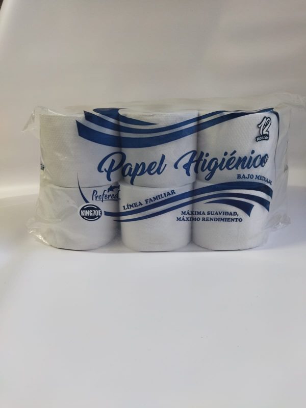 HIGIÉNICO KING BLANCO 70mts. S/H. C/GOFRADO