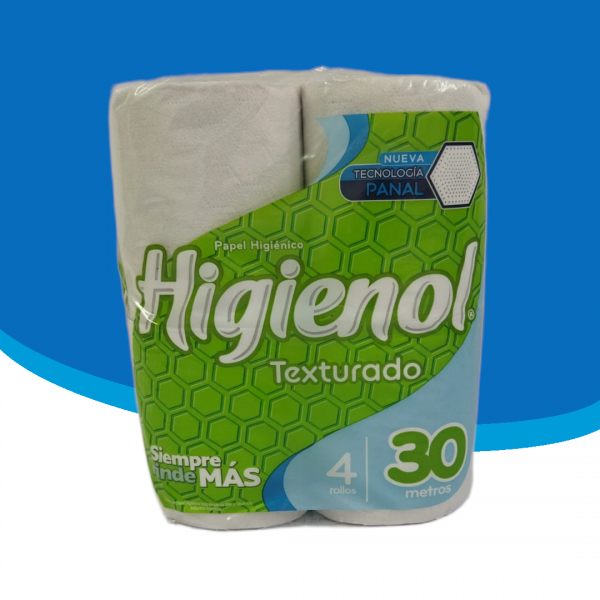 Higienol Texturado - Blanco - Simple Hoja - 30 mts.